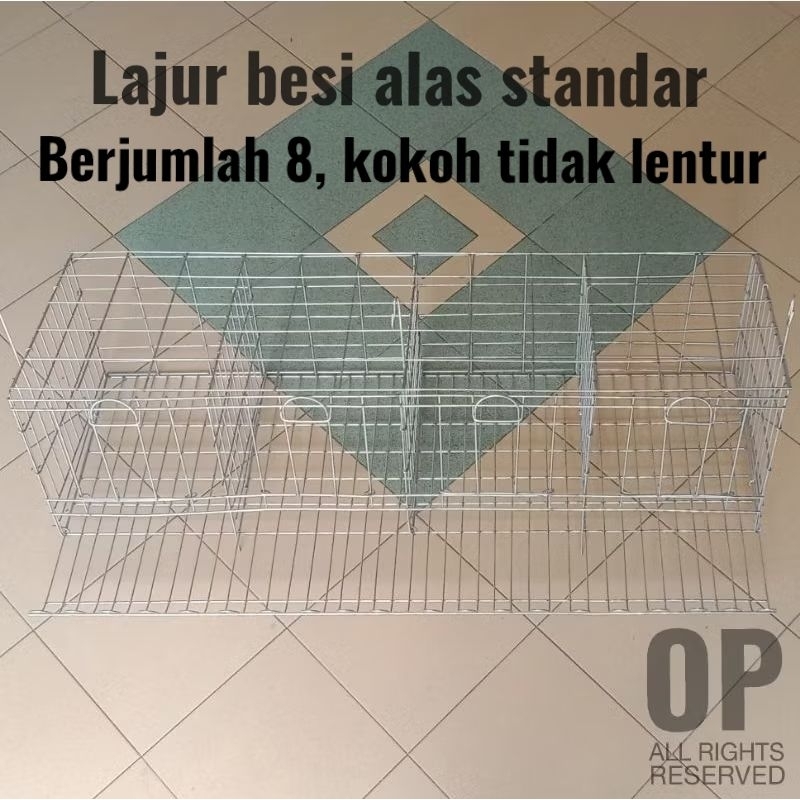 Kandang Ayam Petelur 4 Pintu Galvanis