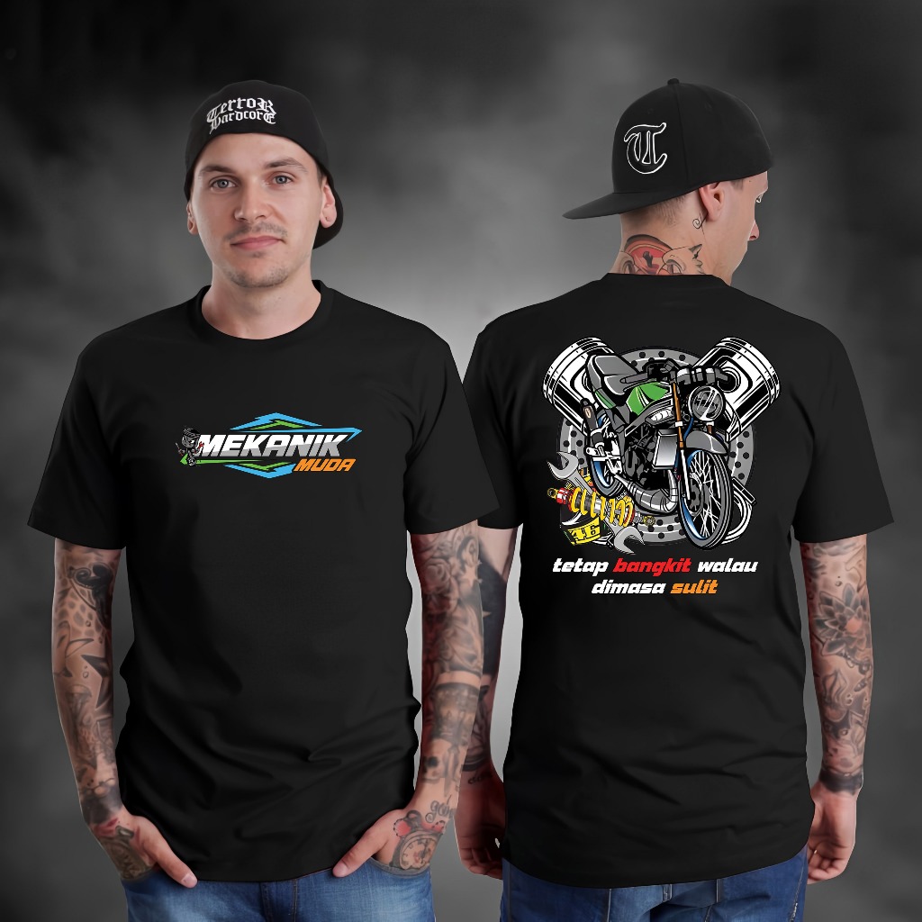 KAOS TSHIRT BAJU DISTRO MEKANIK MUDA INDONESIA/BAJU OTOMOTIF/DELIWAFA OFFICIAL/Skuy Official Store/A
