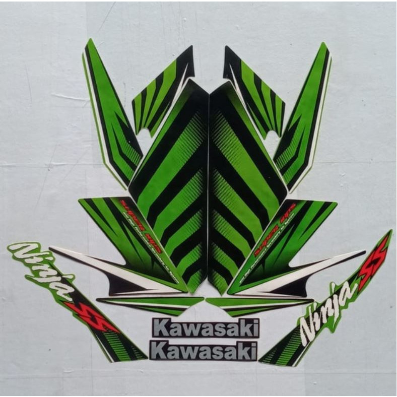 STIKER STRIPING STANDART KAWASAKI NINJA SS 2014 - STICKER STANDAR KAWASAKI NINJA SS 2014