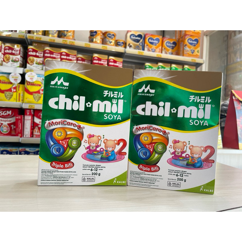 Morinaga CHIL MIL SOYA Susu Anak Alergi Susu Sapi 6-12 bulan 200 gram
