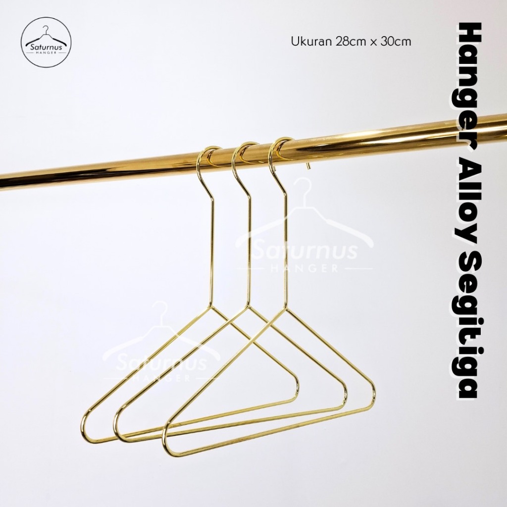Hanger Alloy Segitiga Gold,Hanger Alumunium segitiga gold -BH