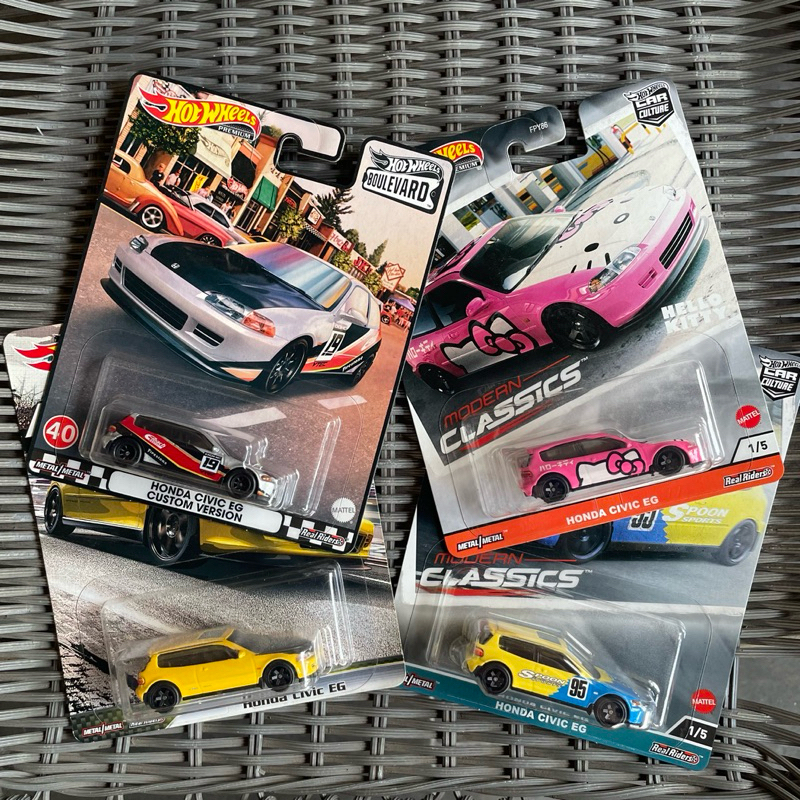Hot Wheels Honda Civic EG Custom Version, Civic EG Spoon, Civic EG Fast Tuners Fast and Furious