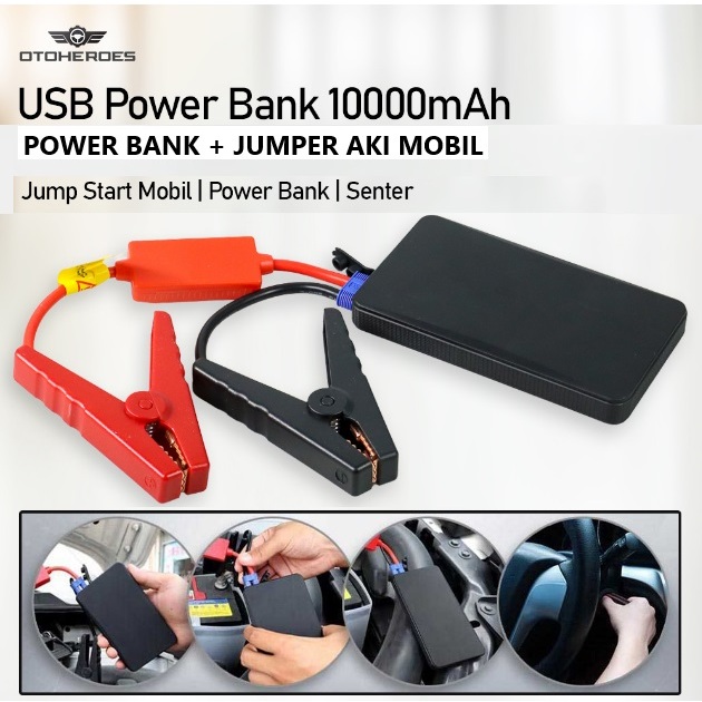 Power Bank Jumper Aki Mobil 10.000mAh OTOHEROES Original