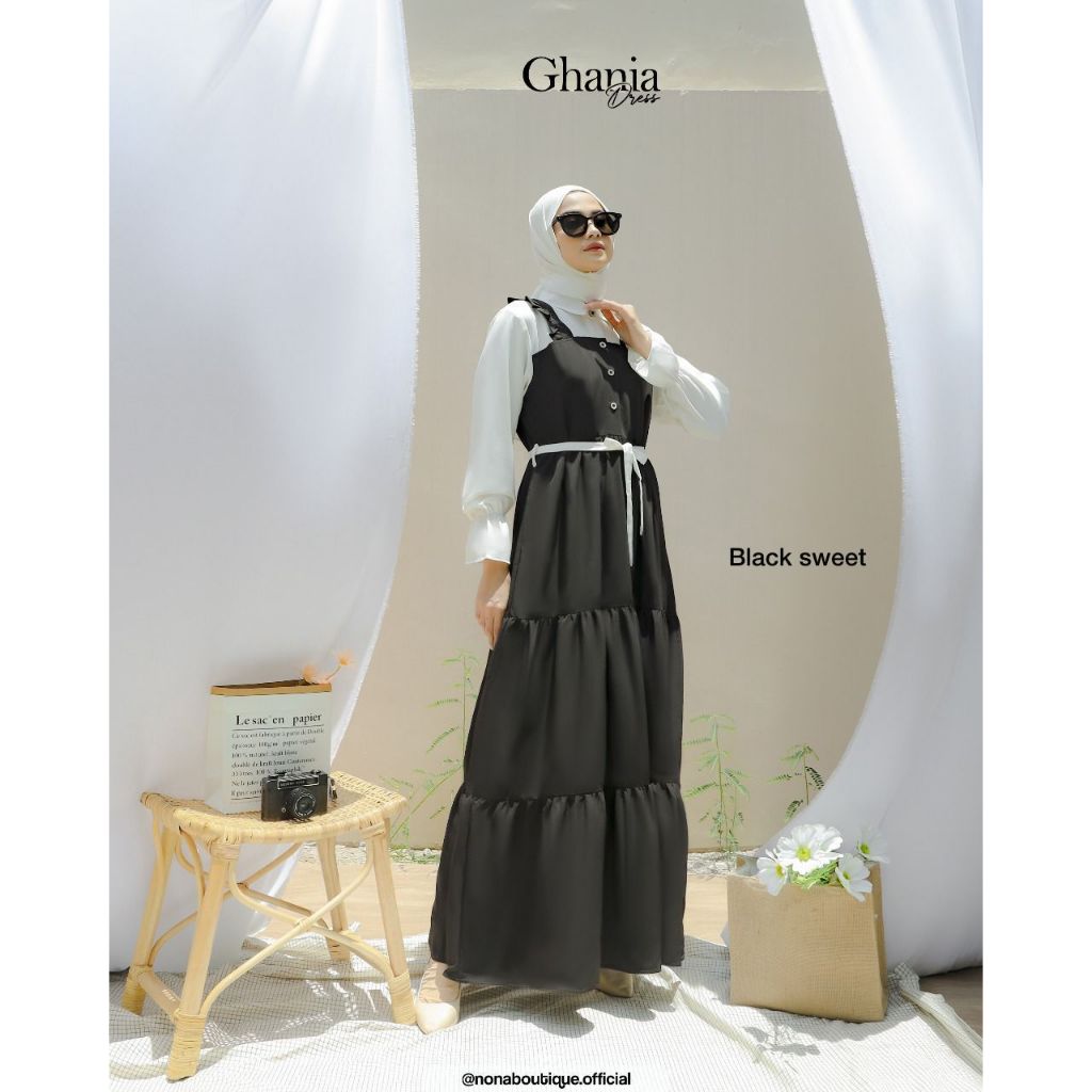 GHANIA DRESS/GHANIA DRESS BY NONA BOUTIQUE/DRESS KOREA/DRESS BEST SELLER