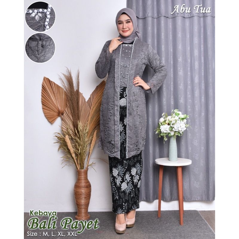 SM Kebaya / Setelan Kebaya Bali Payet Mutiara Terbaru / Kebaya Modern / Kebaya Kutu Baru / Kebaya Wi