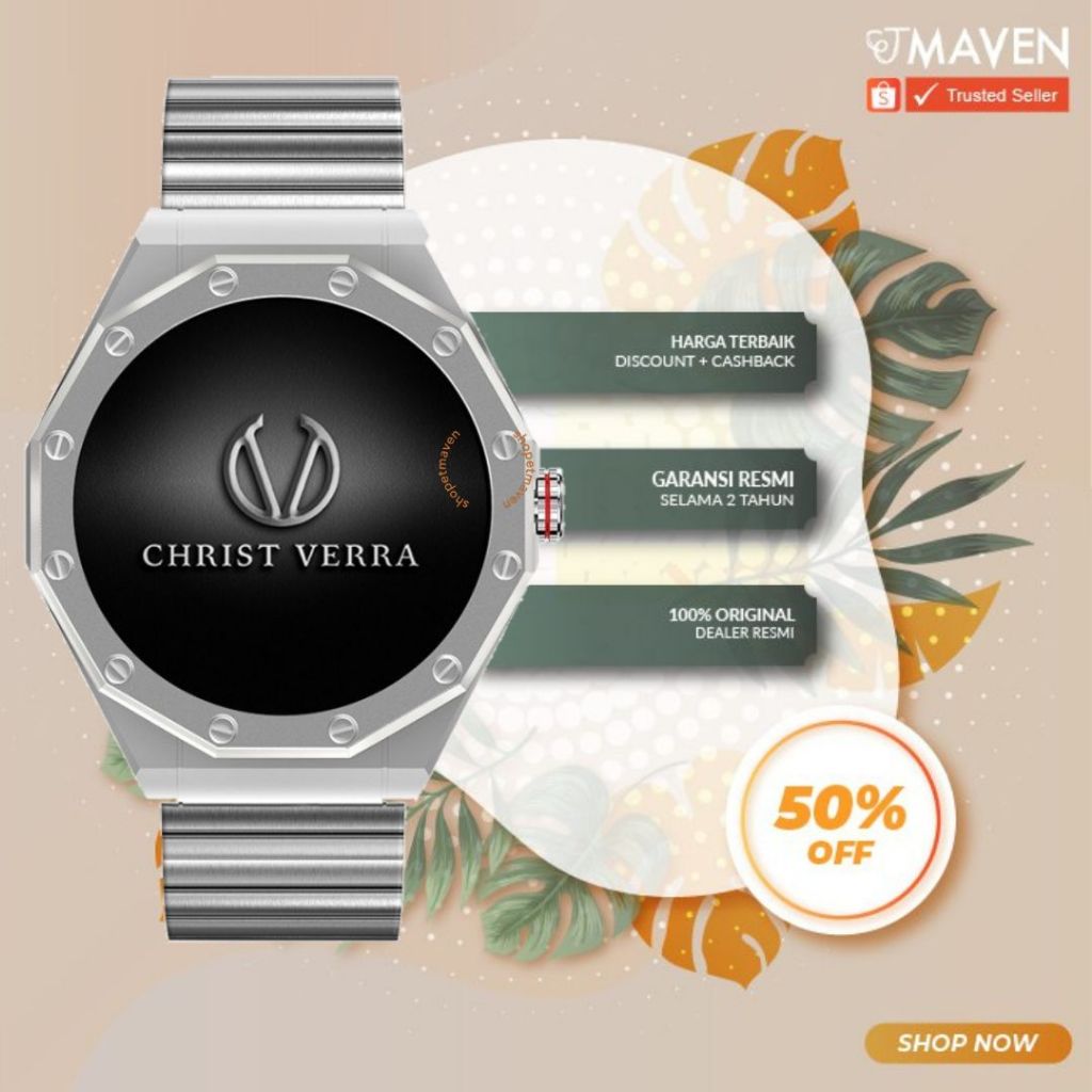 Smartwatch Pria Christ Verra CV BEYOND 0411 SLV