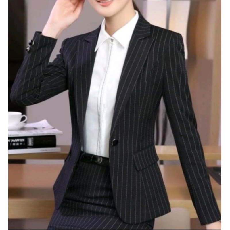 Jas Wanita Kotak Jas Jas korea Jas kantor Jas wedding Blazer kotak kotak