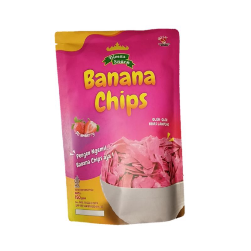 

KERIPIK PISANG LUMER RASA STRAWBERY, OLEH OLEH KHAS LAMPUNG