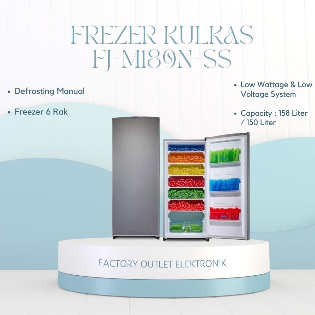 Freezer Kulkas Sharp FJ-M189N-SS