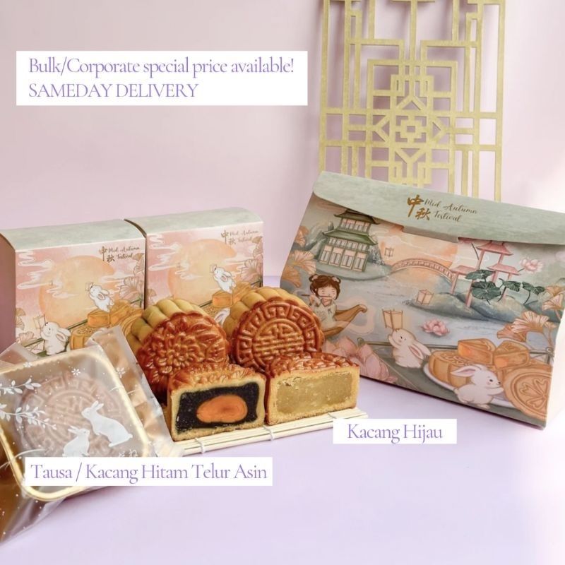 

READY Mooncake Hampers / Parsel Kue Bulan Telur Asin / Moon Cake isi 2 / Mid-Autumn Festival Hamper