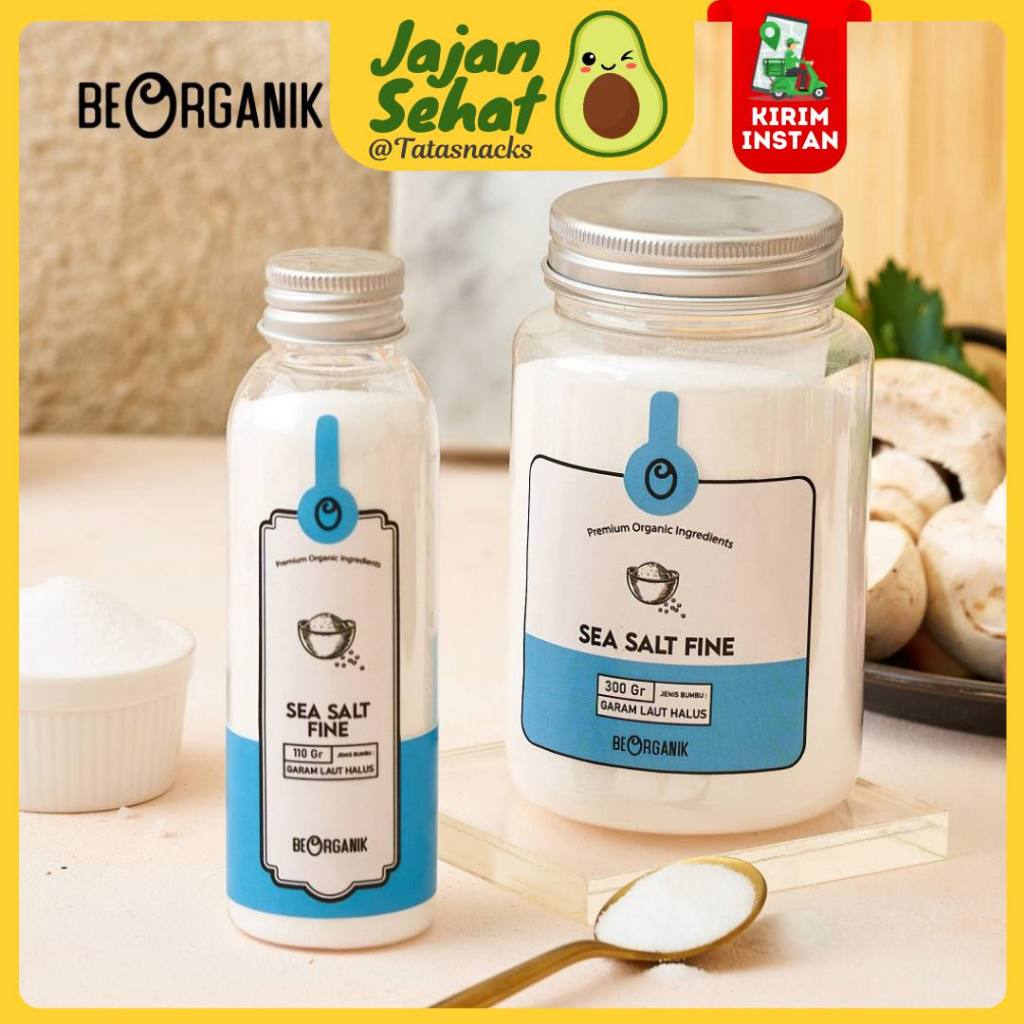 

Beorganik Natural Sea Salt Fine / Garam Laut Organik Halus