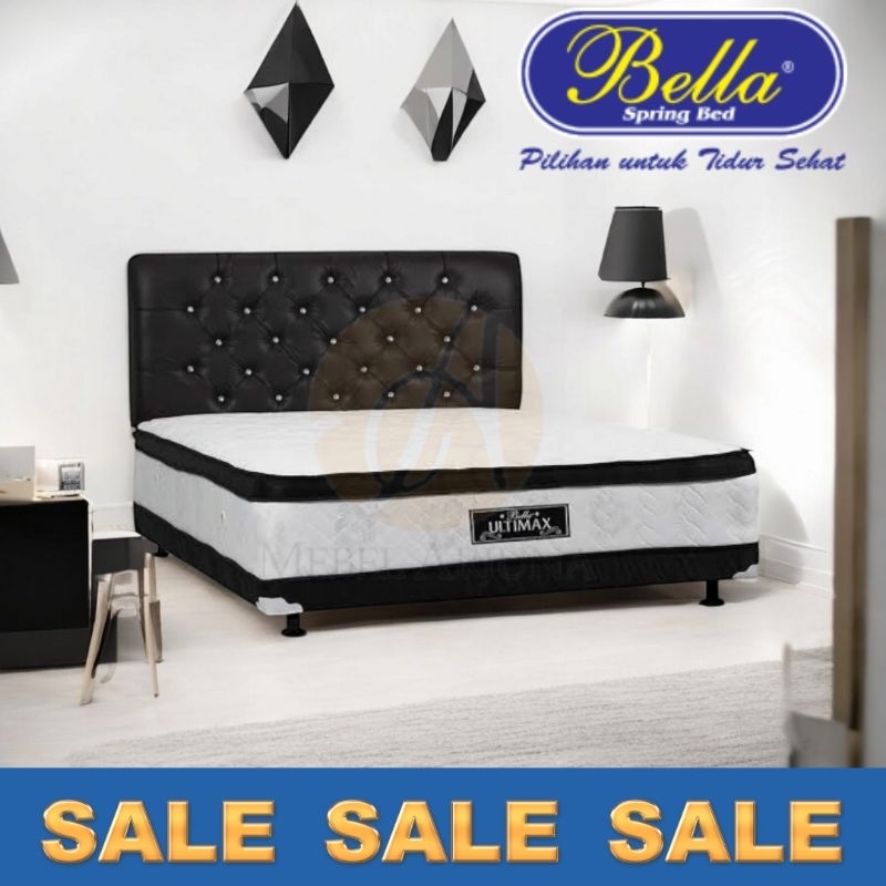 set Springbed promo murah bergaransi bella ultimax 100 120 140 160 180 Promo