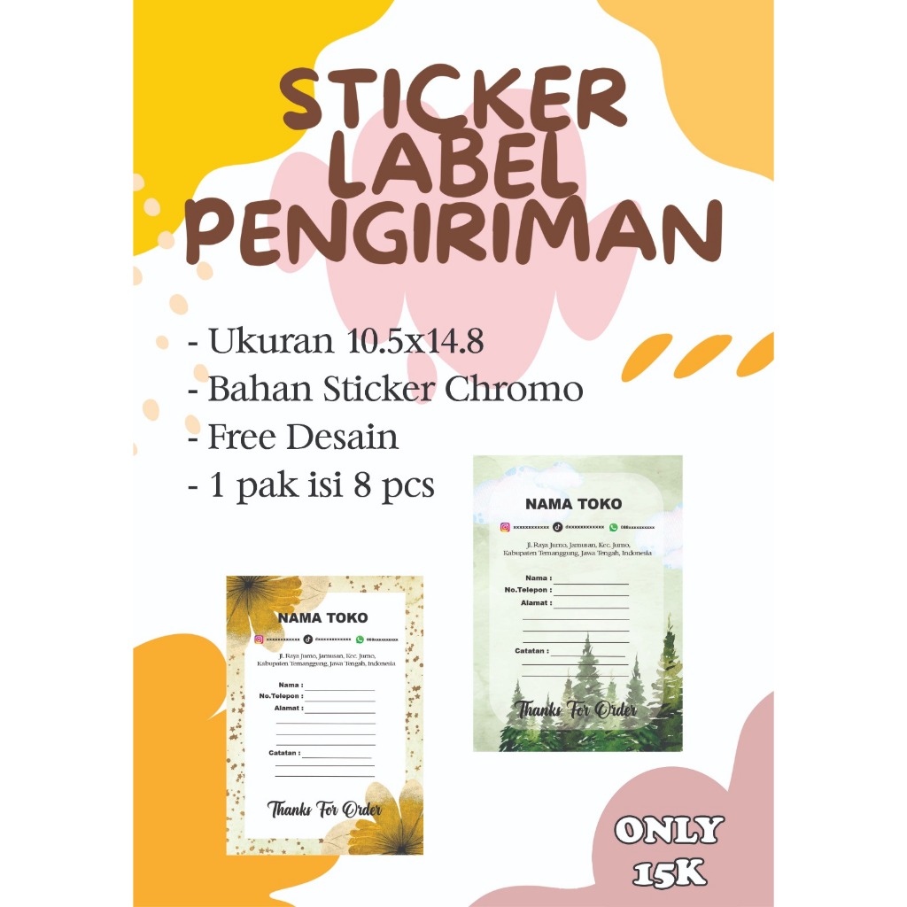 

STIKER Label Pengiriman Olshop Aesthetic