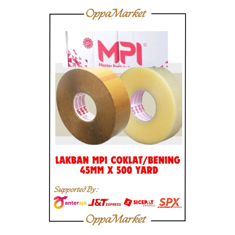 

LAKBAN MPI COKLAT/BENING 45MM X 500 YARD