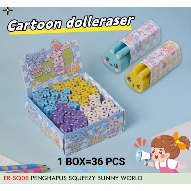 

Penghapus Squeezy Bunny World ER-SQ08