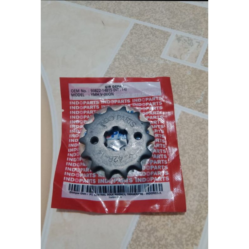 indoparts gear gir depan gear depan sporcket drive yamaha vixion 14T