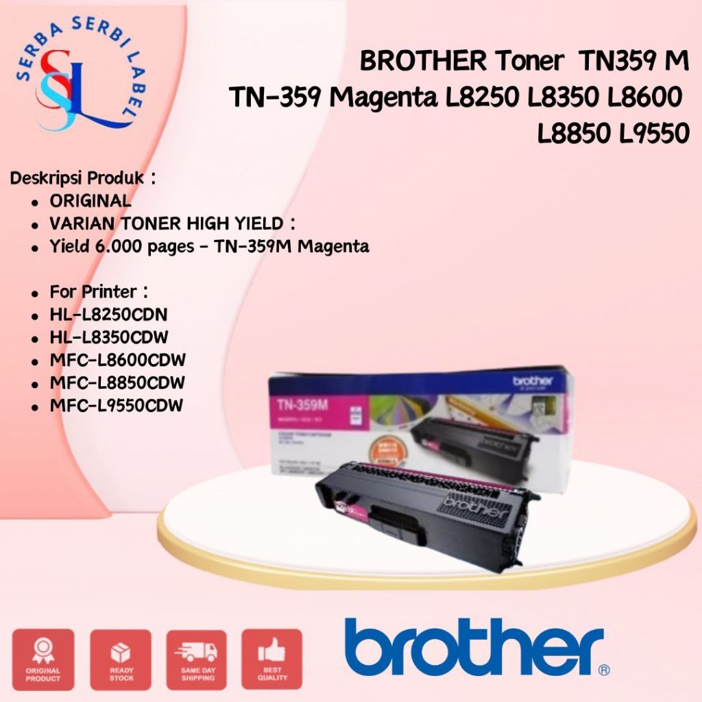 BROTHER Toner TN-359MAGENTA | TN359M | TN359 M Original MAGENTA