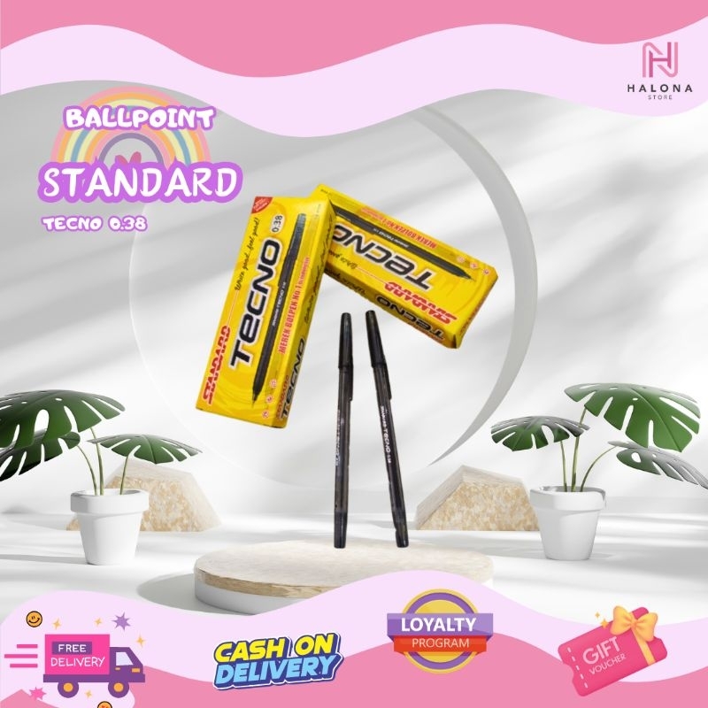 

[ 1 PCS ] Ballpoint Standard Tecno 0.38