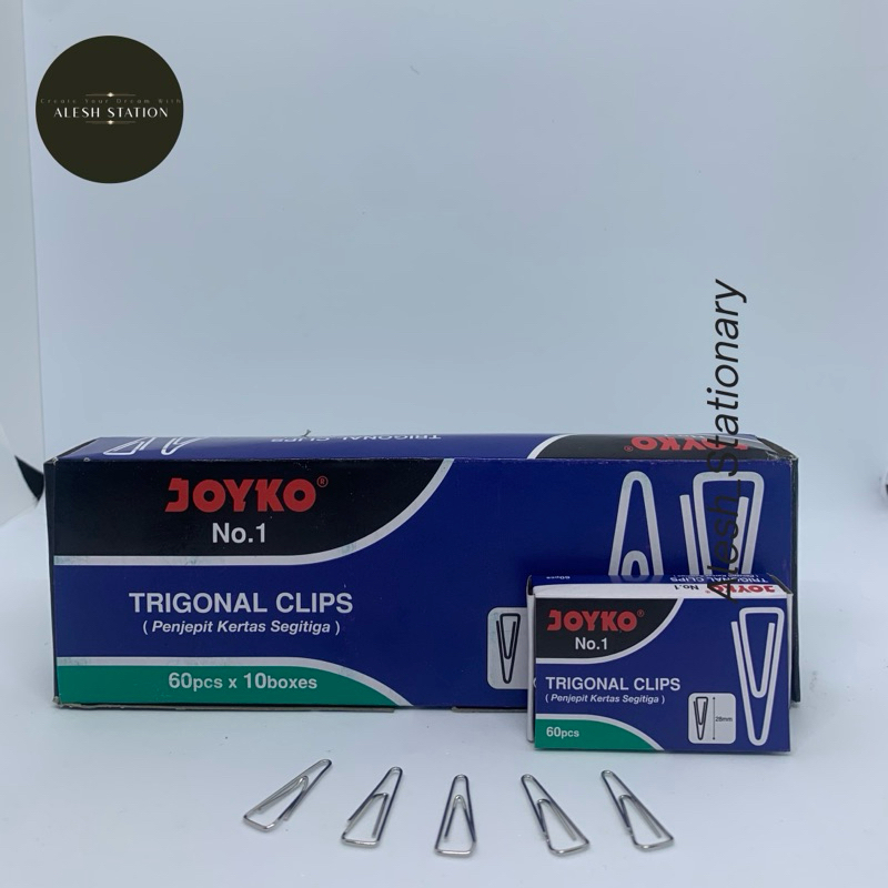 

JOYKO Paper Clip Trigonal No.1 Kecil / Pack isi 60pcs