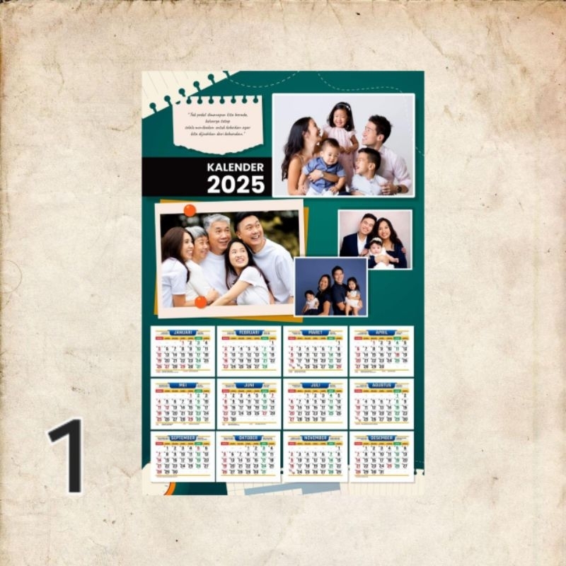 

kalender 2025 custom 1 lembar