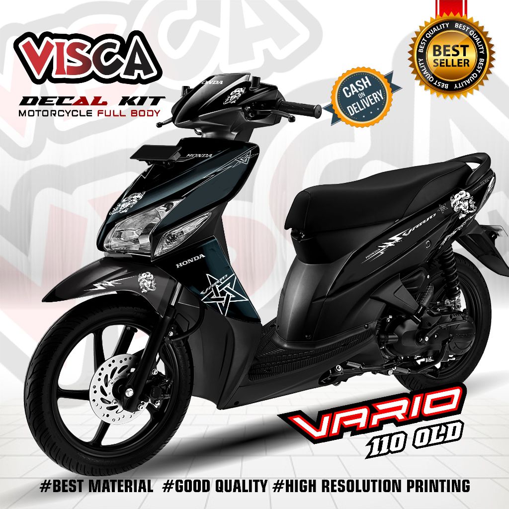Decal Vario 110 Karbu Full Body Stiker Vario 110 Karbu Lama Striping Vario 110 Karbu Lama Variasi De