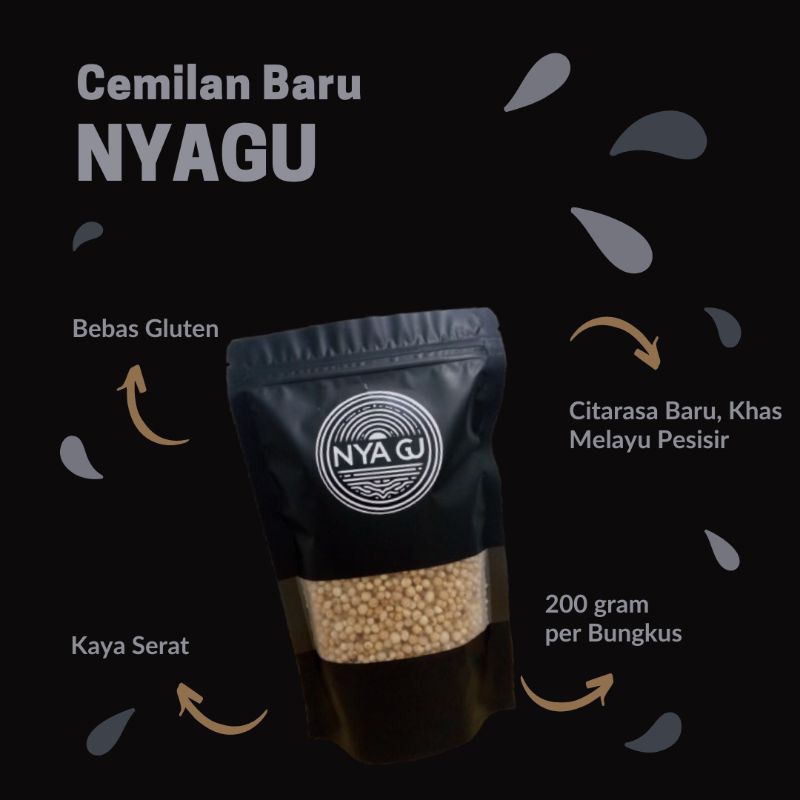 

Cemilan NYAGU/Sagu Lemak Paket 2 bungkus, citarasa khas Melayu pesisir. Unik dan baru.