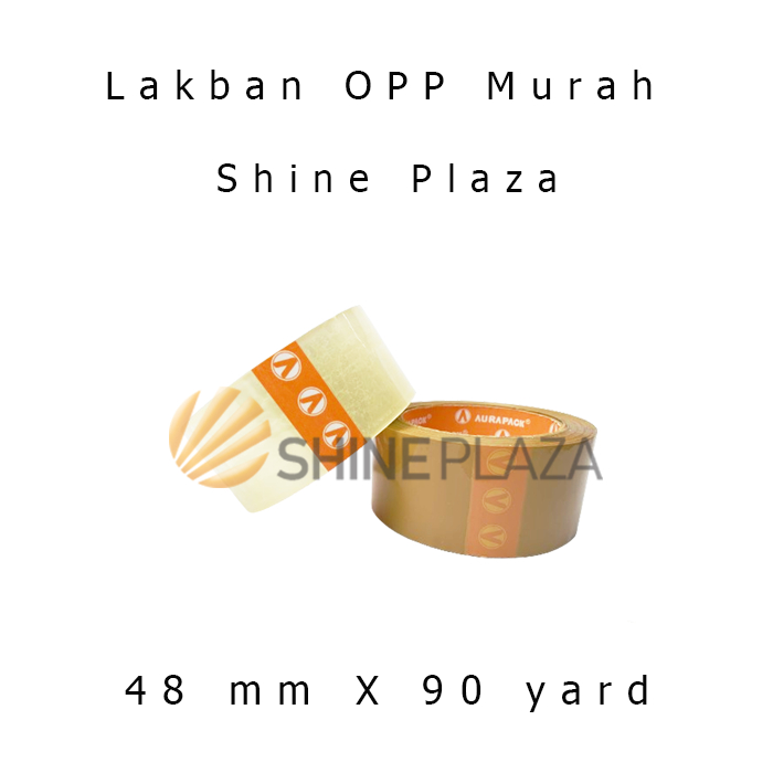 

Lakban OPP Tape Bening Coklat 2 Inch Tebal Murah Lengket 48mm x 90 Yard