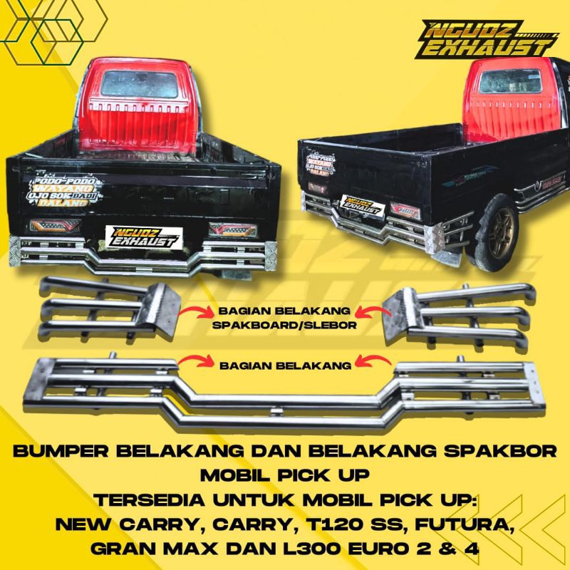 BUMPER/BEMPER SAMPING KANAN & KIRI / BUMPER BELAKANG / BELAKANG SPAKBOR /  DEPAN / AUNIVERSAL MOBIL 