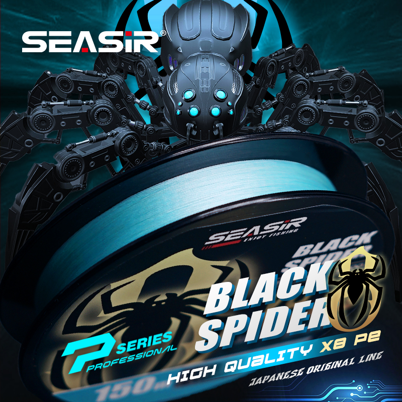 [OFFICIAL] SEASIR BLACK SPIDER SENAR PE X8 SENAR PANCING PE (150 METER, 7.5KG-21KG) P-SERIES PANCING
