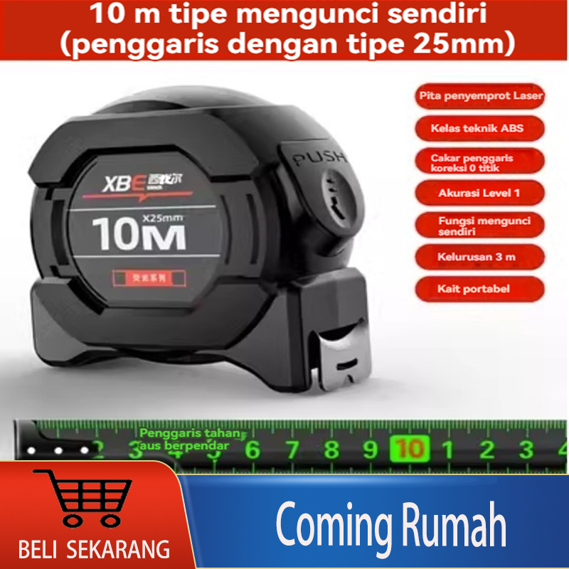 Pita pengukur Meteran 5/7.5/10 Meter Paling Kuat/Meteran Digital Laser/Meteran Baja Anti Karat/Meter