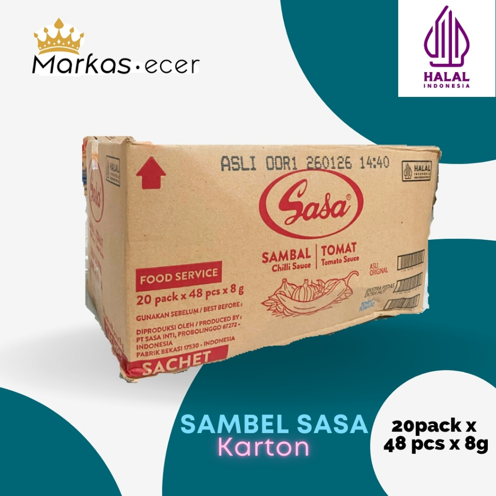 

SASA Sambal Asli Sachet 8 gr Asli Pack Karton