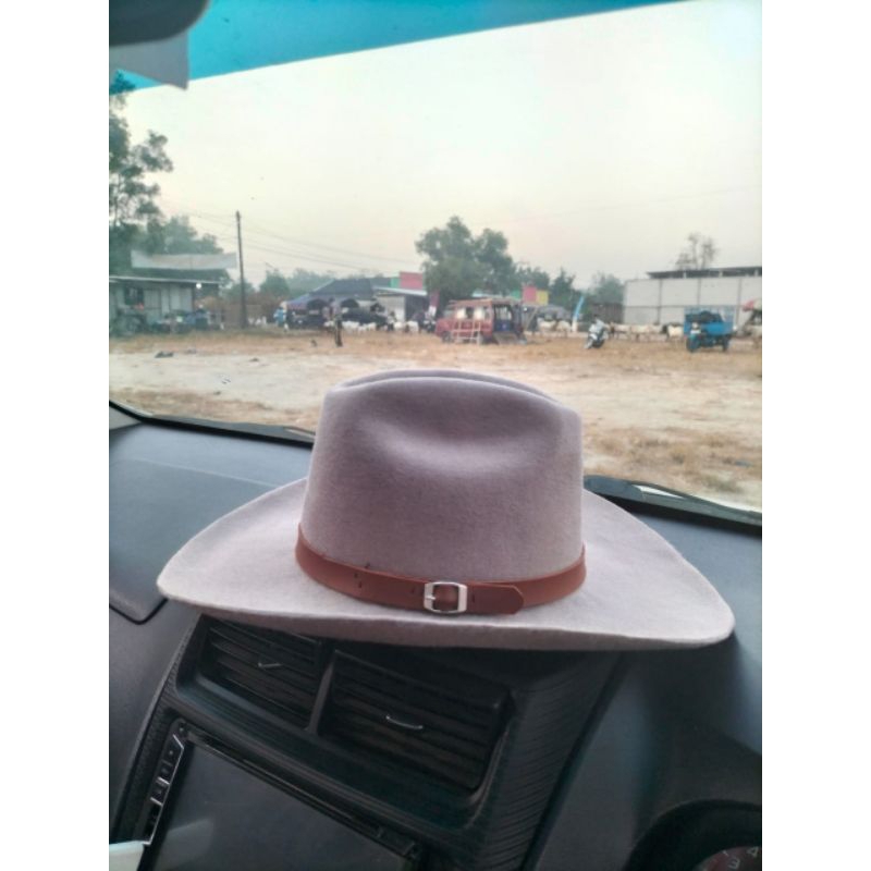 topi koboi laken bahan impor 100% original