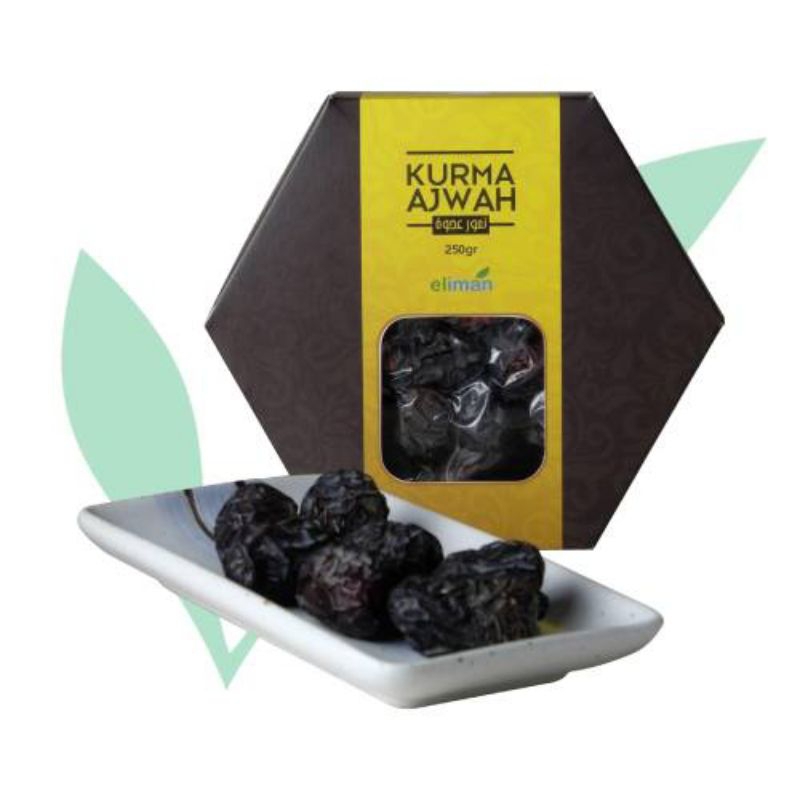 

Kurma Ajwa 250gr Eliman 100% Asli