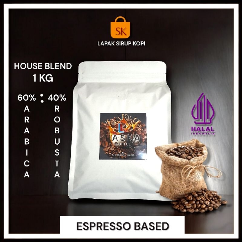 

Biji Kopi Blend 60/40 - 1KG - Kopi susu ekonomis 1KG - house blend