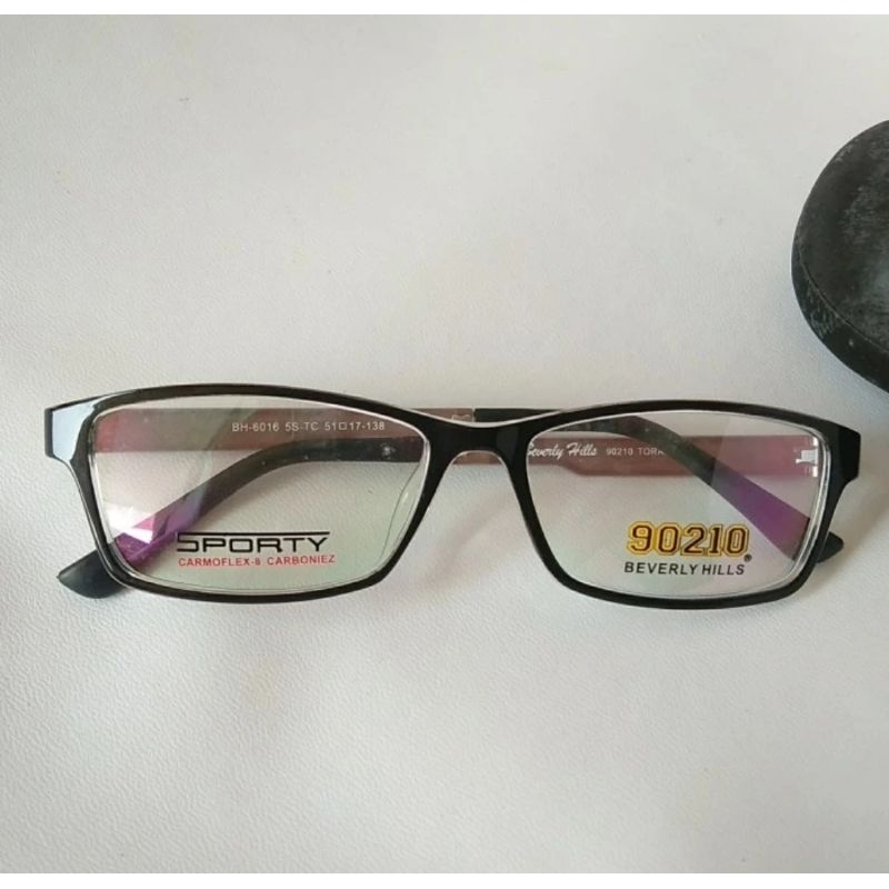 Frame Kacamata Beverly Hills BH6016 Black Brown Original