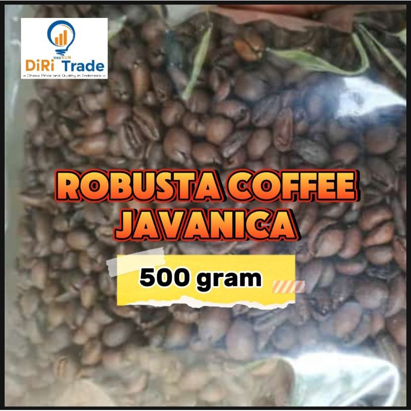 

BIJI KOPI ROBUSTA JAVANICA 100% ASLI (Uk.Berat 500 gram)