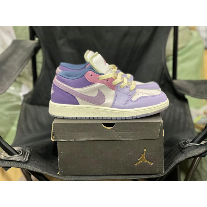jordan low pink purple denim