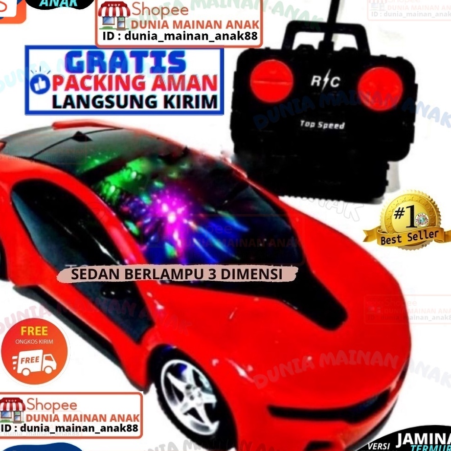 PROMO BESAR REMOTE CONTROL SUPERCAR LAMBRGNI REMOTE CONTROL MOBIL BALAP BERLAMPU 3D FAMOUS