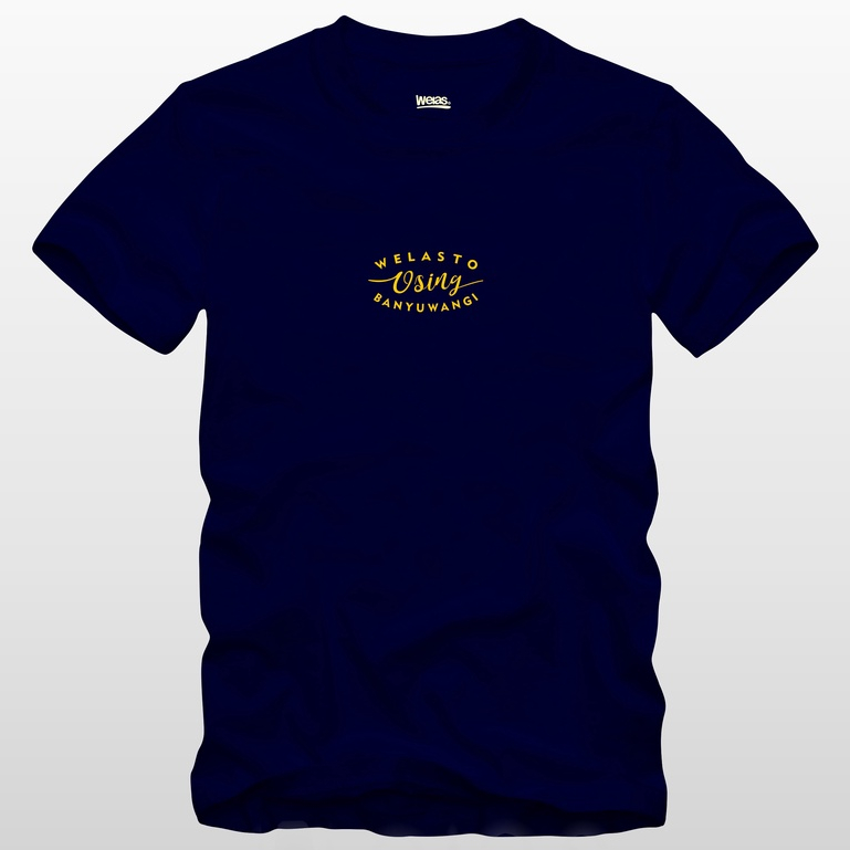 WELAS OFFICIAL X OSING BANYUWANGI NAVY YELLOW | Kaos | T-shirt | Lengan Pendek | Kaos Pria Wanita