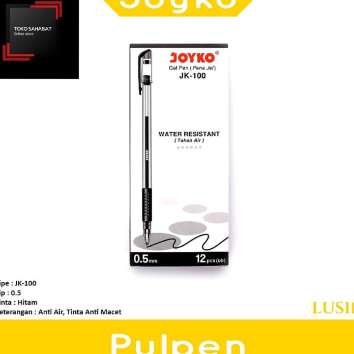 

BARANG TERUPDATE GEL PEN PULPEN PENA JK1 UKURAN TINTA 5 MM