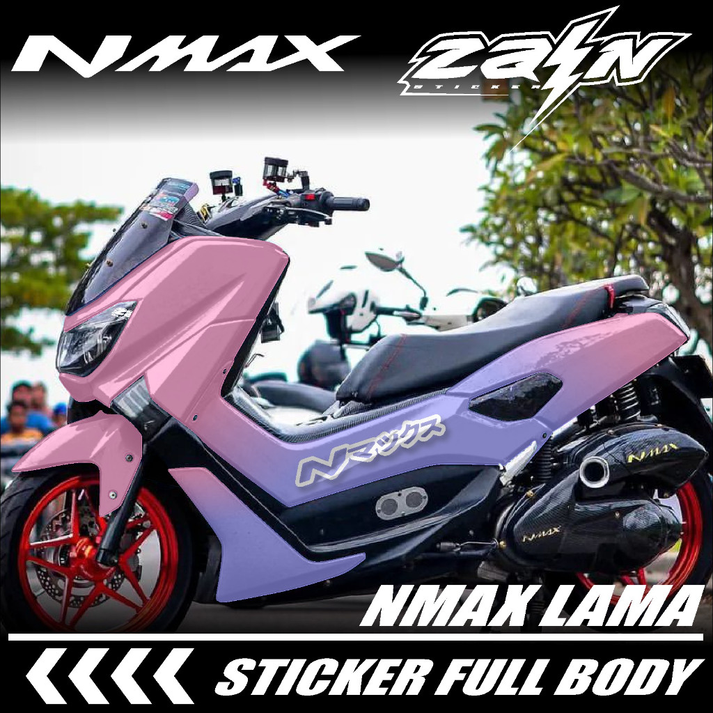 (COD) Decal Sticker Yamaha NMAX OLD 2016 2017 2018 2019 Full Body -  Stiker Striping Nmax Simpel