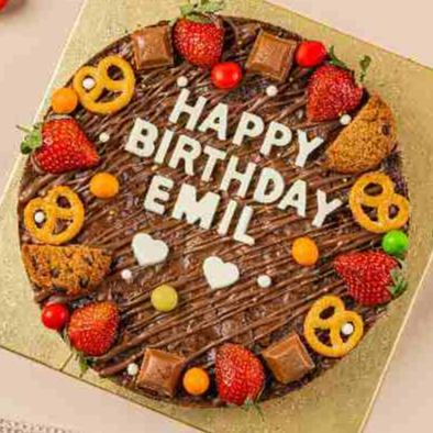 

Confetti Cascade Brownies Chan Patisserie Diameter 20cm | Birthday Cake | Hampers Valentine