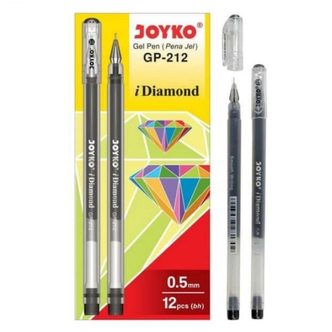 

MURMER 12pc PULPEN GEL DIAMOND GP 212 PEN JEL JARUM NEEDLE TIP