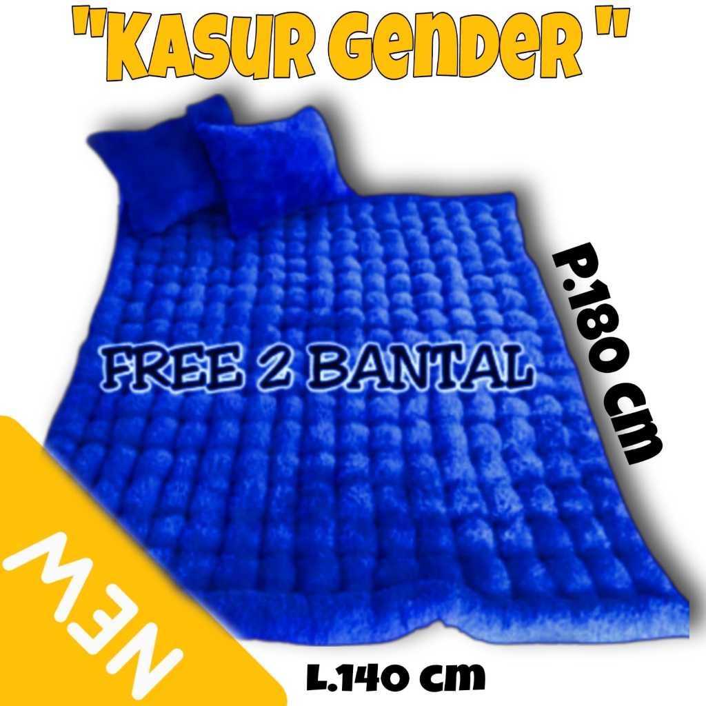 KASUR LANTAI BULU GENDER JUMBO UKURAN 140X180 KUALITAS SUPER PREMIUM