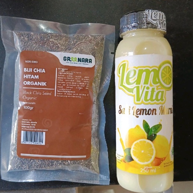 

TERLARIZZZ PAKET BUNDLING Lemovita Chia Seed Organic Meksiko 14 gr