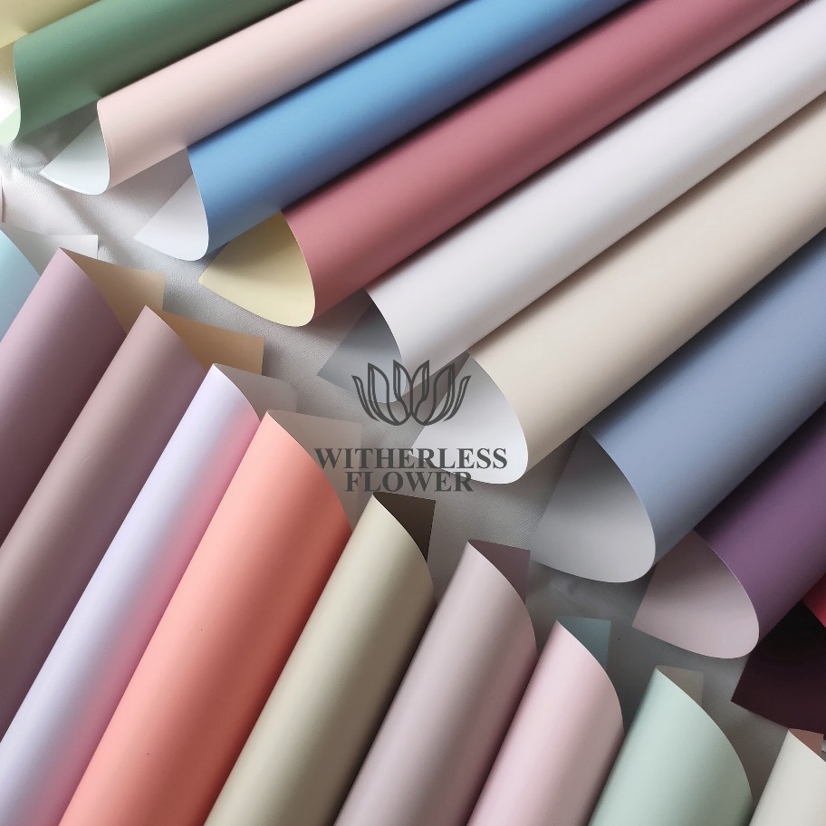 

PROMO SEMANGAT 1 2 LEMBAR Cellophane BiColor Basic Kertas Buket Bunga Florist Flower Wrapping Paper