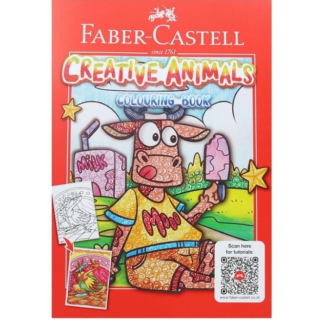 

IMPOR TERBARU BUKU MEWARNAI COLOURING BOOK FABER CASTELL CREATIVE