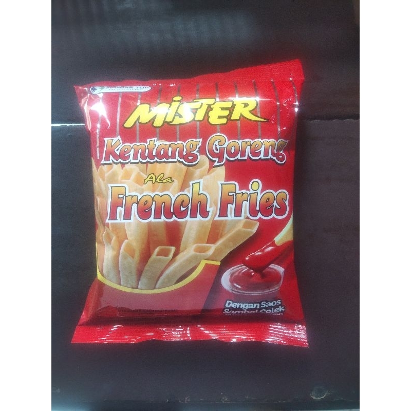 

Makanan Ringan Mister Kentang Goreng ala French Fries 15g Satuan - Snack Ringan