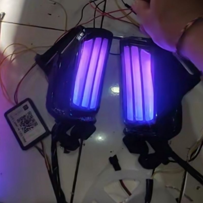 SEIN SENJA AEROX NEW SEIN RGB VIA LED LAMP SEIN AEROX NEW SETING VIA APLIKASI 210MODE