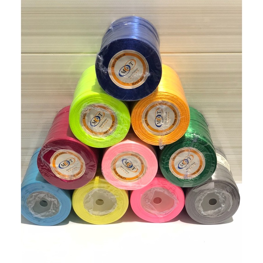 

PRODUK TREND Pita satin 38 Pita bahan 1 cm isi 1 roll Satin Ribbon
